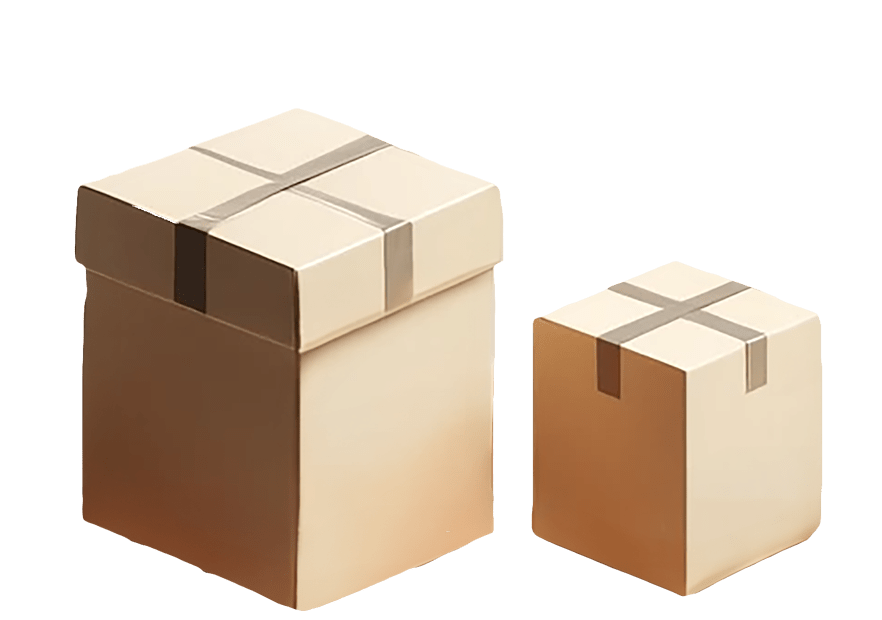 dos cajas de carga aérea